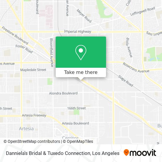 Danniela's Bridal & Tuxedo Connection map