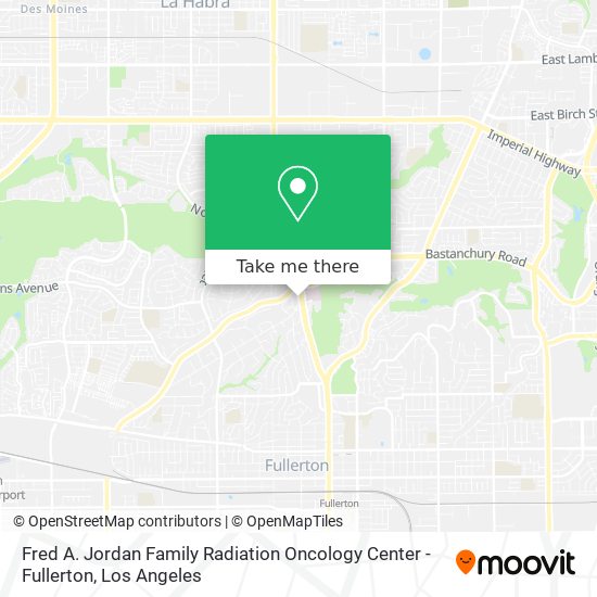 Fred A. Jordan Family Radiation Oncology Center - Fullerton map