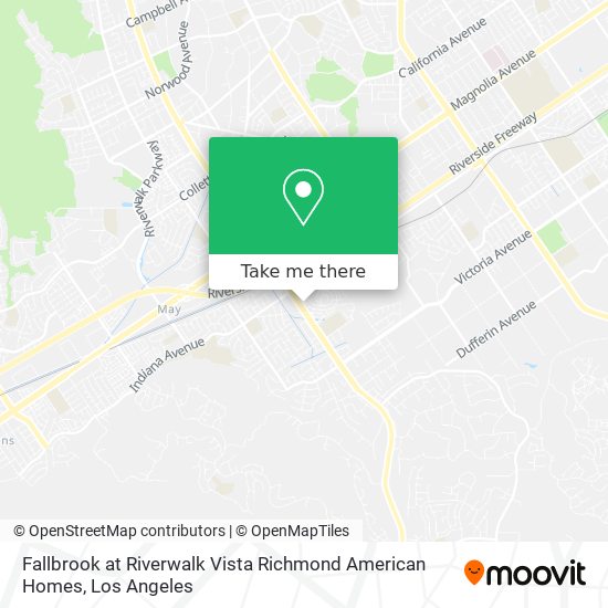 Fallbrook at Riverwalk Vista Richmond American Homes map