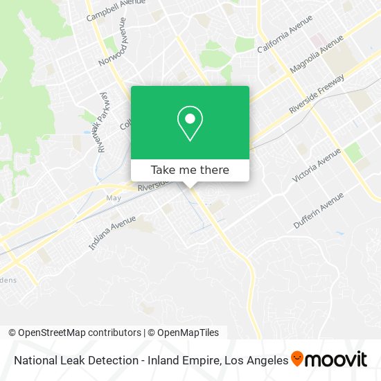 Mapa de National Leak Detection - Inland Empire