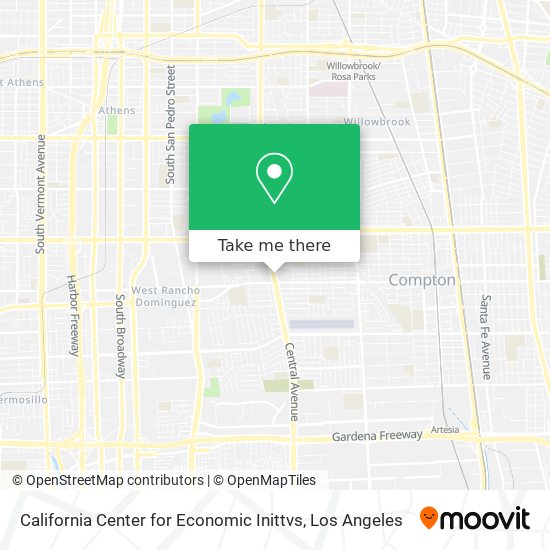 California Center for Economic Inittvs map