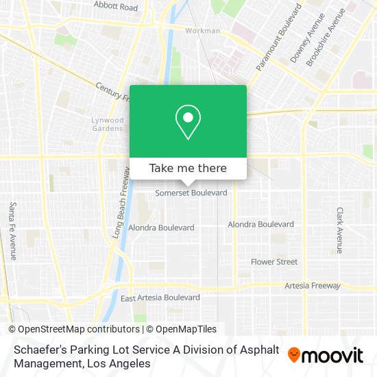 Schaefer's Parking Lot Service A Division of Asphalt Management map