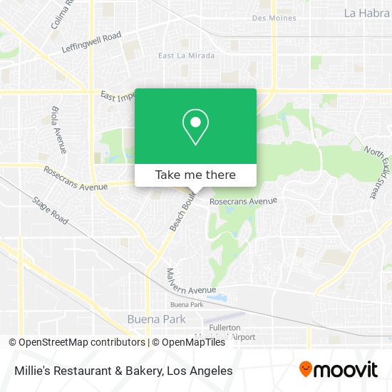 Millie's Restaurant & Bakery map