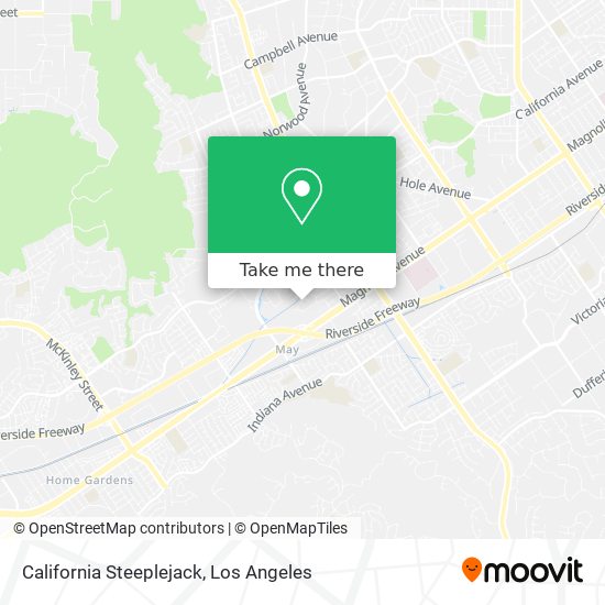 California Steeplejack map