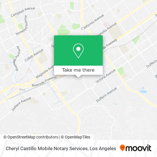 Mapa de Cheryl Castillo Mobile Notary Services