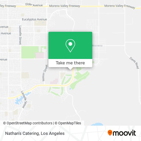 Nathan's Catering map