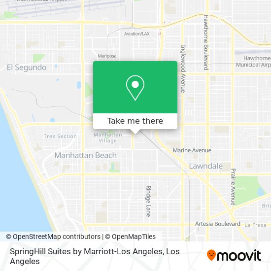 Mapa de SpringHill Suites by Marriott-Los Angeles
