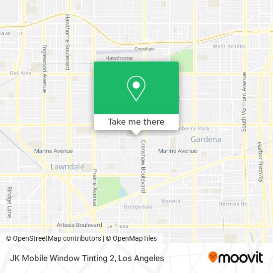 Mapa de JK Mobile Window Tinting 2