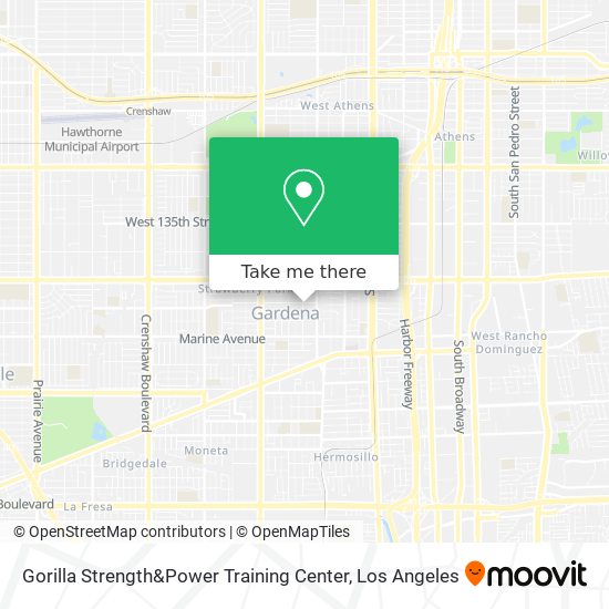 Mapa de Gorilla Strength&Power Training Center