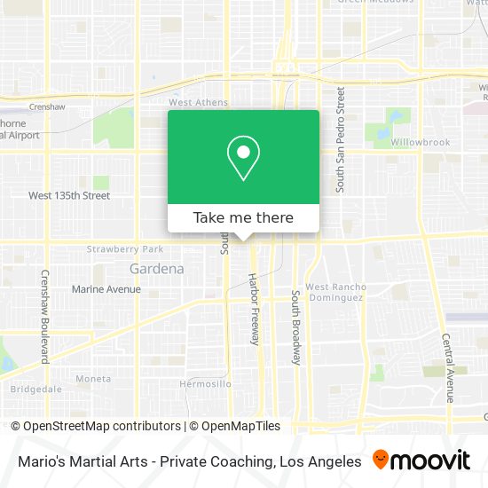 Mario's Martial Arts - Private Coaching map