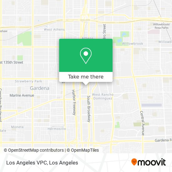 Mapa de Los Angeles VPC