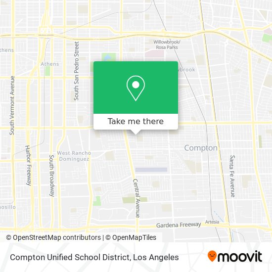 Compton Unified School District map