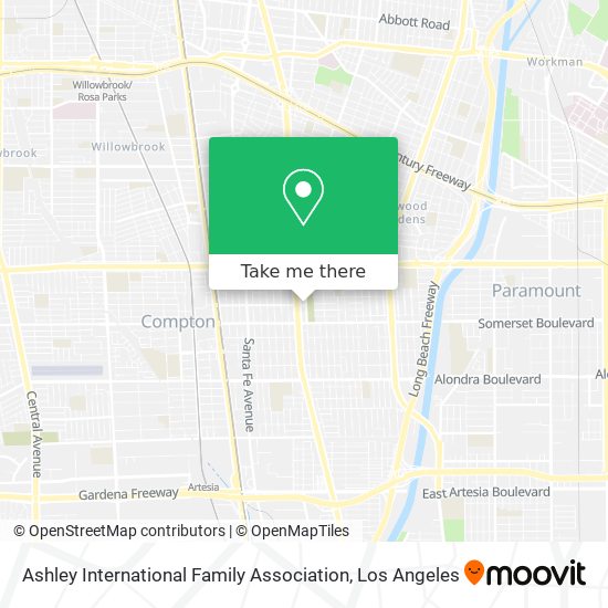 Ashley International Family Association map