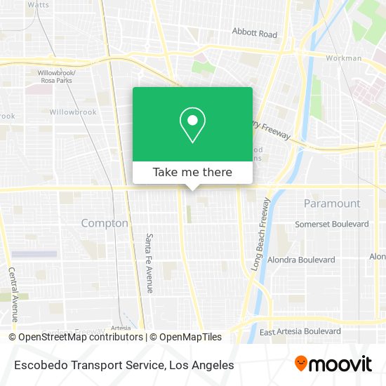 Mapa de Escobedo Transport Service