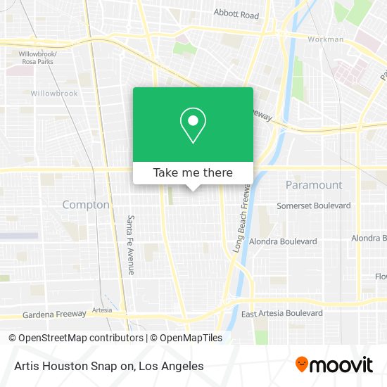 Artis Houston Snap on map