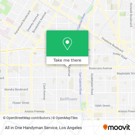 Mapa de All in One Handyman Service