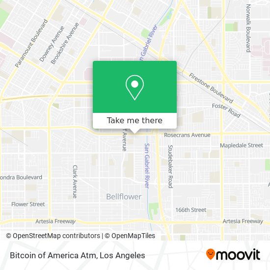 Bitcoin of America Atm map