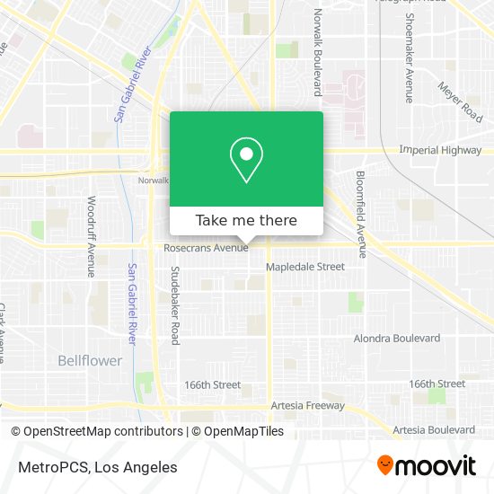 MetroPCS map