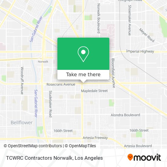Mapa de TCWRC Contractors Norwalk