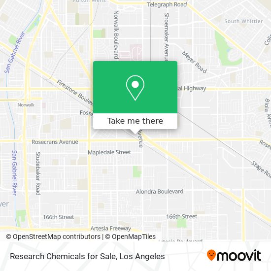 Mapa de Research Chemicals for Sale