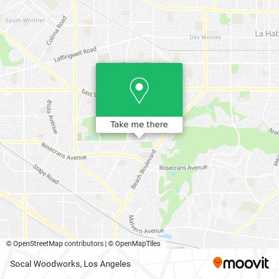Socal Woodworks map