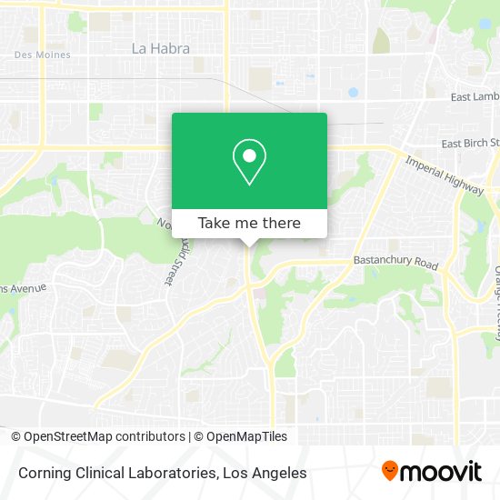 Corning Clinical Laboratories map