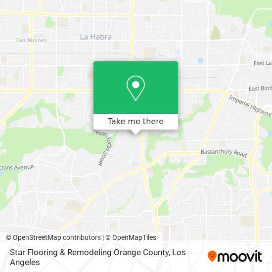 Star Flooring & Remodeling Orange County map