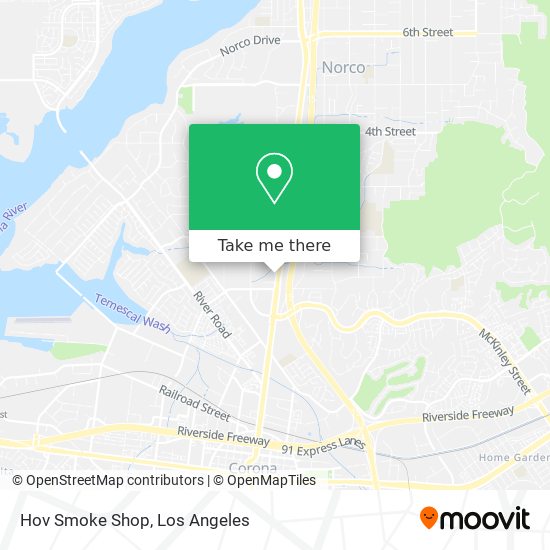 Mapa de Hov Smoke Shop