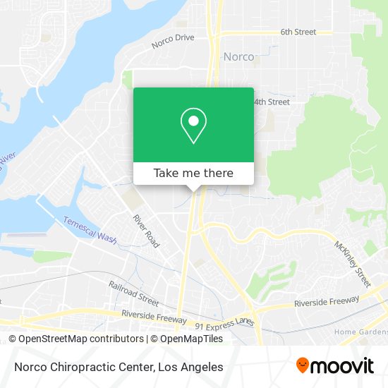 Mapa de Norco Chiropractic Center
