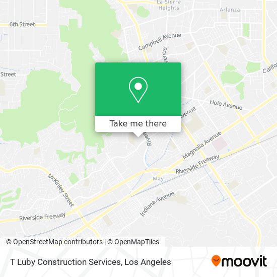 T Luby Construction Services map