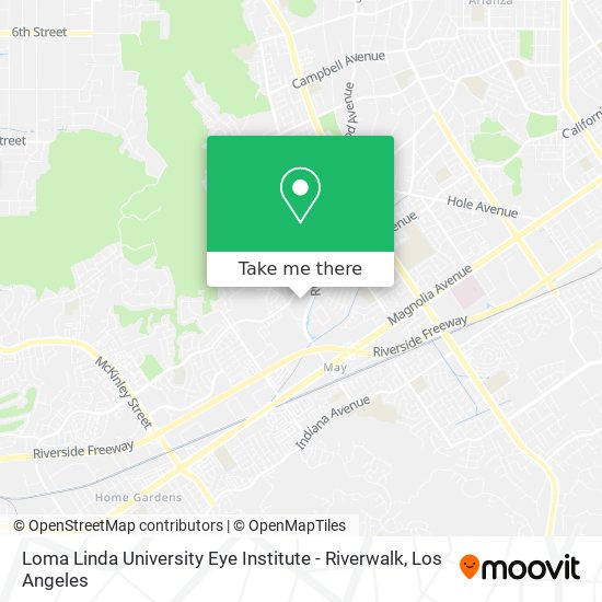 Loma Linda University Eye Institute - Riverwalk map