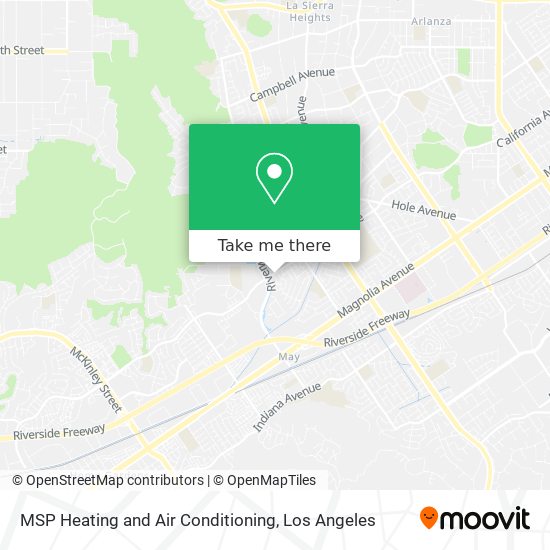 Mapa de MSP Heating and Air Conditioning