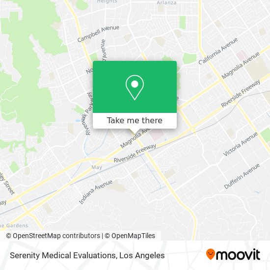 Serenity Medical Evaluations map