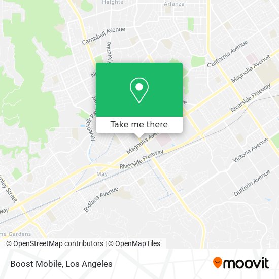 Mapa de Boost Mobile