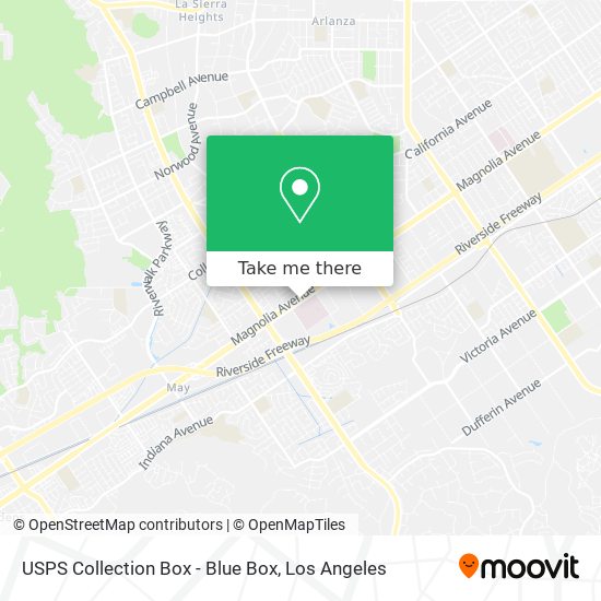 USPS Collection Box - Blue Box map