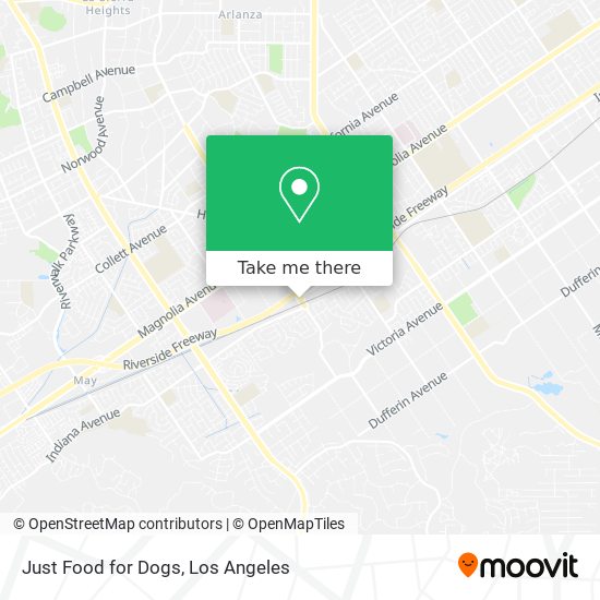 Just Food for Dogs map