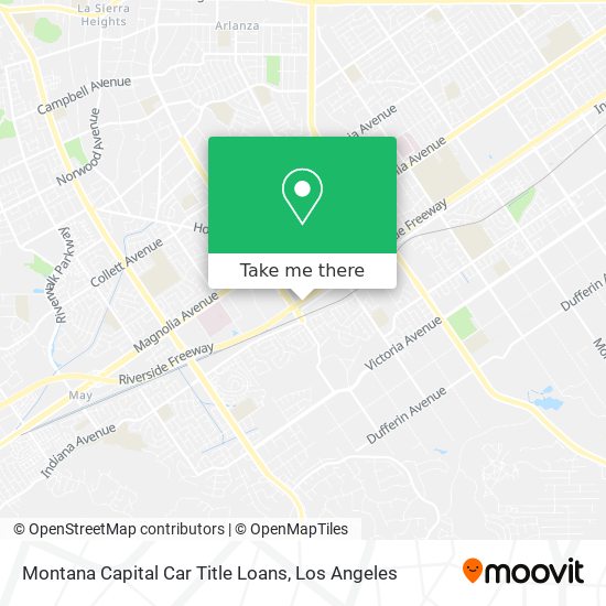 Mapa de Montana Capital Car Title Loans