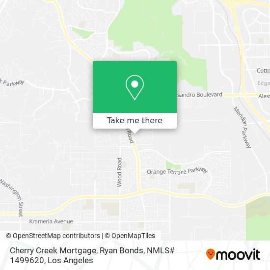 Mapa de Cherry Creek Mortgage, Ryan Bonds, NMLS# 1499620