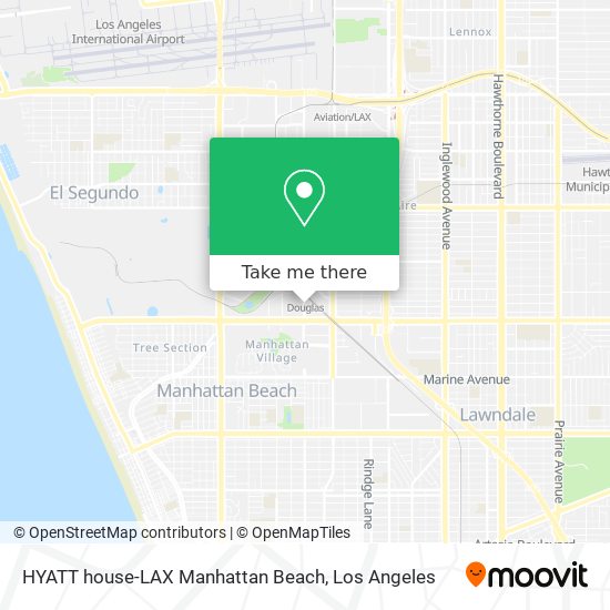 HYATT house-LAX Manhattan Beach map