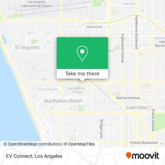 EV Connect map