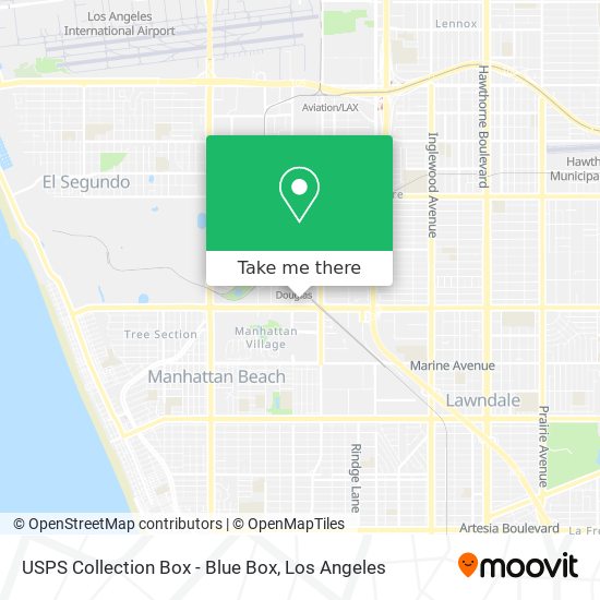 USPS Collection Box - Blue Box map