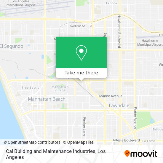 Cal Building and Maintenance Industries map