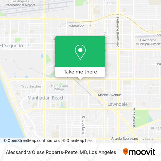 Alecsandra Olese Roberts-Peete, MD map