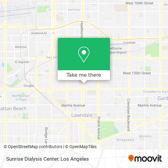 Sunrise Dialysis Center map