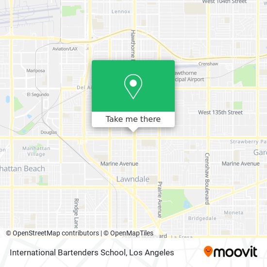 International Bartenders School map