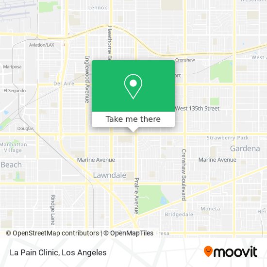 La Pain Clinic map