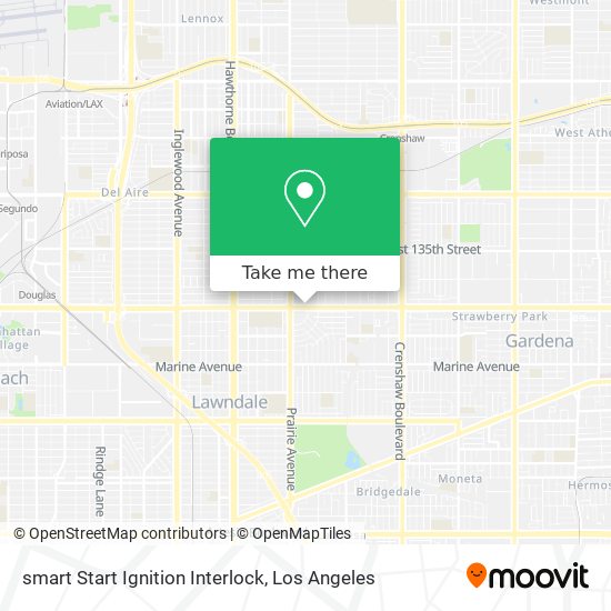 Mapa de smart Start Ignition Interlock