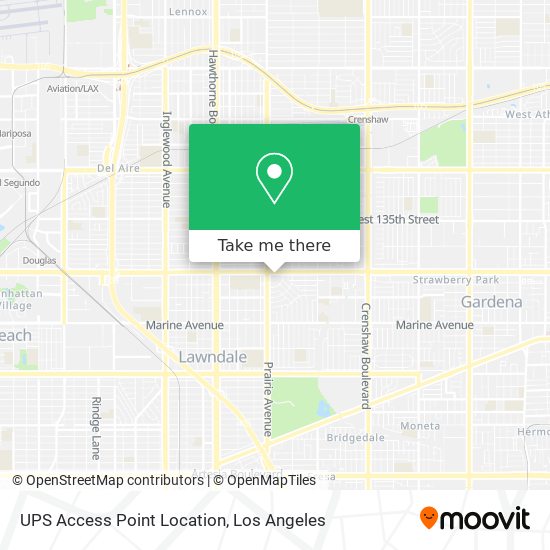 Mapa de UPS Access Point Location