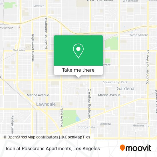 Mapa de Icon at Rosecrans Apartments