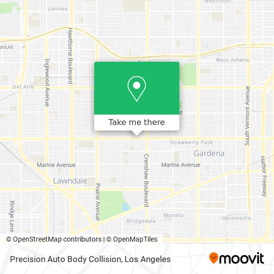 Mapa de Precision Auto Body Collision